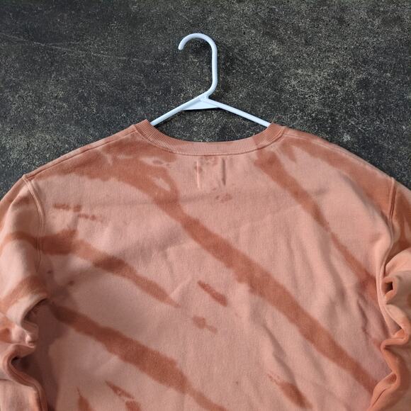 Billabong Crewneck Sweatshirt Womens M Peach Orange Oversized Sun Moon Sweater - Picture 4 of 8